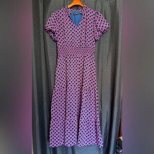 Vibrant Pattern Maxi Dress